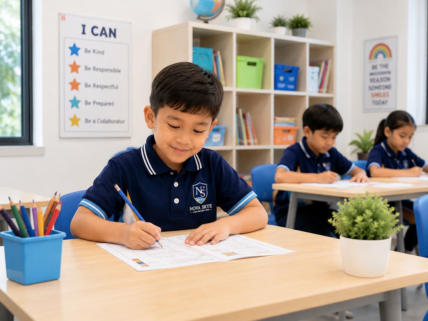 Nova Skye learners in the classroom at Glomac Cyberjaya